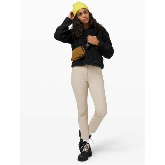 Lululemon Black Wool Whenever Crew, size 8 - Picture 1 of 15